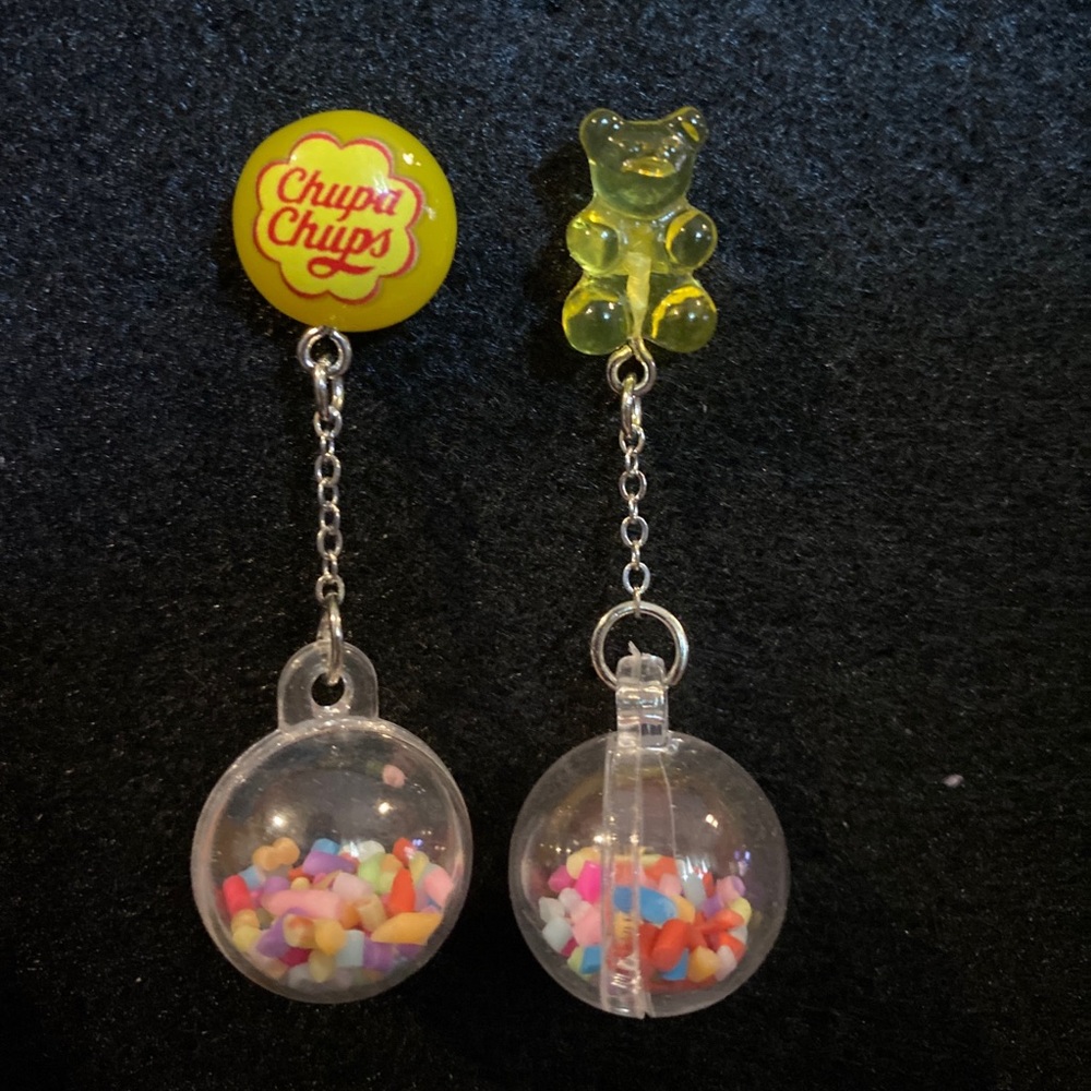 Gummy Bear Resin Candy Earrings